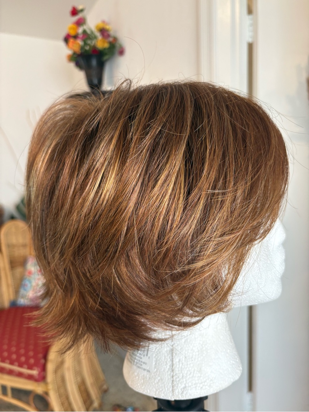 RAQUEL WELCH Auburn Synthetic Short Shag Basic Cap Wig! Like New! - Picture 4 of 14
